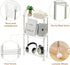 3-Tier 2 VECELO Acrylic Rolling Cart, Utility Cart for Kitchen Storage, Mobile Shelves Slide-Out Organizers
