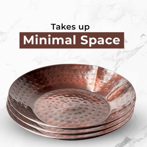 Copper Spoon Rest for Stove Top - Hammered Copper Utensil Holder & Kitchen Accessories - Rustic Farmhouse Countertop