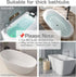 DubiLaka 31.5" Bathtub Splash Guard for Kids & Toddlers - Silicone Play Shelf & Toy Storage Tray with Strong Suction