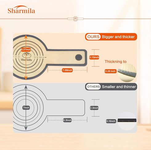 Sharmila 2Pcs Oval and Round Silicone Bread Sling for Dutch Oven, Non-Stick Baking Mat, Sourdough Supplies