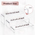 1 Set 3 12" 5 mm Large Acrylic Clear Display Risers, Sizes Rectangular Showcase Collectibles Display Shelf, Thick