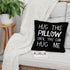 Sufamb Hug This Pillow Until You Can Hug Me, Throw Pillow Covers 18 x 18, Long Distance Relationship Gifts, Black