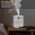 Desktop Humidifier for Bedroom, Plants, Office, 2L Auto Shut-Off Humidifier with Real-Time Monitoring and Adjusting