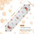 Jovialix 90 Inches Thanksgiving Fall Table Runner Long - Ivory Cutwork Lace with Embroidered Pumpkins & Maple Leaves