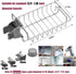 iPstyle Kitchen Sink Caddy Organizer, Over Faucet Sponge Holder, Stainless Steel Hanging Drain Rack for Scrubbers, Soap