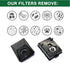 EZ SPARES 2pcs HEPA Filters Compatible with Rainbow E2 HEPA Style, Washable and Reusable for E2-Series