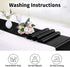 5-Pack Satin Table Runner Black, 12 x 108 inches Long, Table Runners for Wedding, Birthday Parties, Banquets