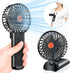 Rechargeable Portable Handheld Mini Fan: Small Foldable Personal Fan with 180° Adjustable 4 Speed Wind for Travel, Black