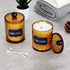 SheeChung 2 Pack Small Clear Plastic Apothecary Jar, 12 Oz, Bronze, Qtip Dispenser Holder for Bathroom Vanity Storage