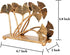 OwlGift Modern Ginkgo Leaves Design Napkin Holder, Metal Paper Napkin Storage for Kitchen, Bronze