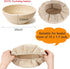 6 Packs Round Bread Proofing Basket Cloth Liner Rattan Baking Dough Basket Cover Natural Rattan Banneton (10 Inch)