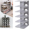 6-Tier Narrow Shoe Rack for Small Entryways, Space-Saving Adjustable Stackable Shelves, Free