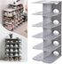 6-Tier Narrow Shoe Rack for Small Entryways, Space-Saving Adjustable Stackable Shelves, Free