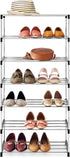 7-Tier 14 Whitmor Shoe Rack - Small Space Solution - Store up to Pairs of Shoes - Organize Shoes & Accessories - Chrome