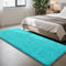 Teal Blue Rug Fluffy Rugs, 3x7 Teal Area Rugs for Bedroom, Soft