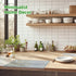 Acrylic Cutting Board with Counter Lip, 17.5"x13.5" Clear Non-Slip Cutting Board for Kitchen Countertop