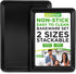 NutriChef Non-Stick Baking Sheet Pan Set, 2-Piece Premium Large & Medium Size Baking Trays, Stackable & Durable, Black