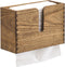 KIRIGEN Wood Paper Towel Dispenser - Wall Mounted Paper Towel Holder Countertop