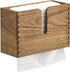 KIRIGEN Wood Paper Towel Dispenser - Wall Mounted Paper Towel Holder Countertop