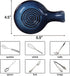 Spoon Rest for Kitchen, Ceramic Spoon Holder for Stove Top, Cooking Spoon Holder,Coffee Spoon Holder,Heat Resistant Utensil Rest for Countertop, Dishwasher Safe, Blue (1 pcs)