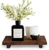 HOMGDN (12 x 7 Inch) Wood Riser Soap Tray, Farmhouse Wood Pedestal Stand