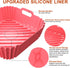 Air Fryer Silicone Liners Square, 2 Pack 7.1 Inch Reusable Pot Oven Liner Baking Tray