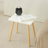 AWASEN Side Table, Small End Accent Table for Living Room Bedroom Office Small Spaces, Modern White Side Table