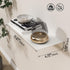 Danpoo White Metal Floating Shelf for Wall Storage, 12” Small Display Shelf for Living Room/Bathroom/Kitchen/Bedroom