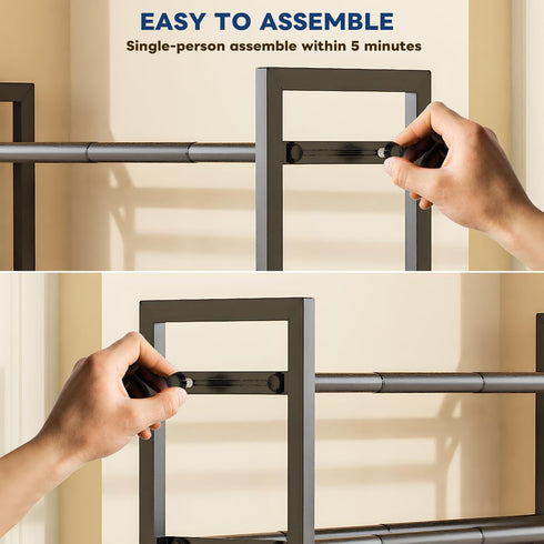 19- 43 3 3 Closet, Mavivegue Adjustable Shoe Rack, Adjustable Length, Tier Expandable Shoe Rack for Entryway, Shoe
