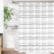jinchan Black Grey White Striped Shower Curtain, Waterproof Fabric Set with Hooks, 70x72 inches Modern Abstract