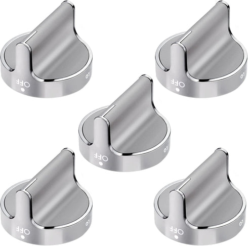 Techecook Upgraded Gas Stove Knobs Replacement for Whirlpool Gas Range, 5PACKS W10766544 W10430807