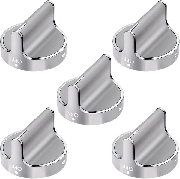 Techecook Upgraded Gas Stove Knobs Replacement for Whirlpool Gas Range, 5PACKS W10766544 W10430807