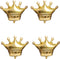 NpeyBeicuelq 4Pcs Gold Crown Foil Balloons, Wedding Bridal Shower Engagement Party Supplies