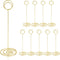 Table Number Holders 10Pcs - 8.75 Inch Tall Place Card Holders for Wedding Party Graduation Reception (Gold)