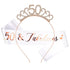 CIEHER 50 & Fabulous Sash and Tiara Set, Gifts for Women, Decorations for Turning 50 Birthday Party Supplies Favors