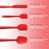 4 Piece Silicone Spatula Set, Flexible Heat Resistant Non-scratch Baking Cooking Rubber Spatulas with Stainless Steel