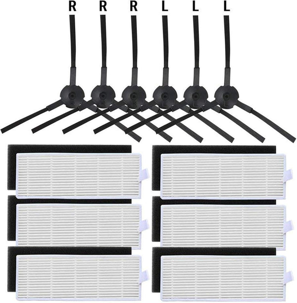 Replacement Filter and Side Brush Kit - for A6 A4 A4s Robot Vacuum Cleaner