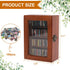 CLVTREBETO 100pcs Anxiety Mini Bookshelf with Miniature Books | Shake Away Your Anxiety Mini Wood Rustic Book Library |