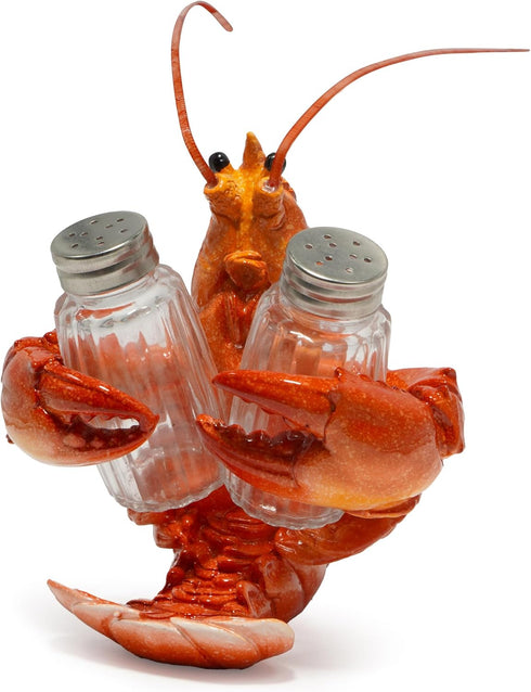 Hodao Lobster With Salt and Pepper Shaker Figurines Decoration Lobster Set with