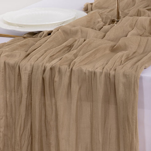 Socomi Nude Coffee Table Runner Spring Easter Cheesecloth Table Runner 170 inch