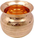 Indian Pure Copper Lota Prayer Temple Pooja Kalash - Hindu Water Storage Pot