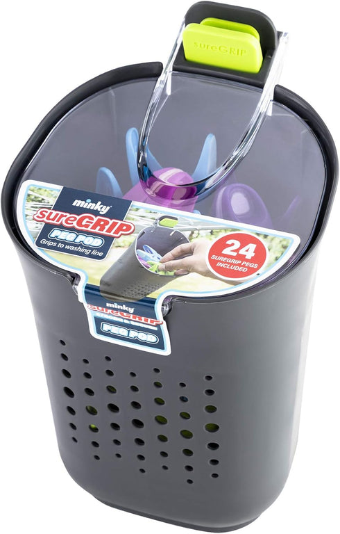 SureGrip Clothespin Pod with 24 SureGrip Pegs