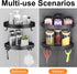2 Pack DUFU Adhesive Corner Shower Caddy with Hooks,Bathroom Shower Organizer, No Drilling Rust Proof Aluminum Shower