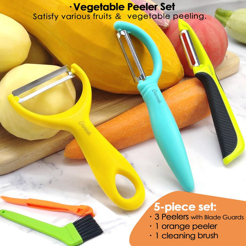 GANNK Vegetable Potato Peelers for Kitchen, Y Peeler for Apple Fruit Carrot Zucchini Cucumber Potatoes, Good Grip