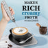 Milk Frother Handheld for Coffee, Electric Whisk 3 Speed Adjustable, Drink Mixer with 3 Stainless Whisks, Rechargeable