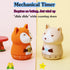 Mechanical Kitchen Timer, Cute Animal Timer for Kids, 60 Minutes Manual Countdown for Cooking