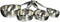 Amco Advanced Performance Measuring Cups - Set of 4, Silver, Heavy-Gauge Stainless Steel, Ergonomic Design