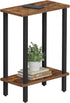 TUTOTAK Small Side Table, Narrow End Table, Skinny Sofa Table, Slim Nightstand,