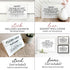 4x6 Inch Please Do Not Cut Directly on Countertop, Designer Sign ~ Ready to Stick, Lean or Frame (White)