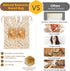 QHMCHLDZ 2-Pack 17x13 Inch Reusable Beeswax Bread Bags - Large for Sourdough & Homemade Bread Storage | All-Natural